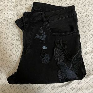 Topman embroidered jeans